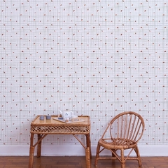 Papel de Parede Sheepy Grid Cereja na internet