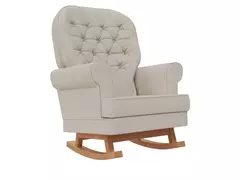 Poltrona Comfort - Balanço Pés de Madeira - CASA CAHAYA - Produção de móveis artesanais e sustentáveis em fibra natural