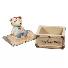 Porta Dente/ Cacho Urso Pirata - CASA CAHAYA - Produção de móveis artesanais e sustentáveis em fibra natural