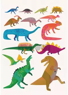 Poster infantil dinos - comprar online