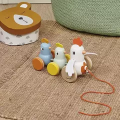 Puxar e Passear - Galinha e Pintinhos - Janod - comprar online