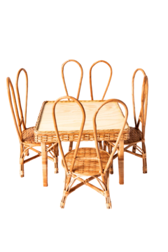 Conjunto Mesa Infantil com 4 cadeiras Coelho - comprar online