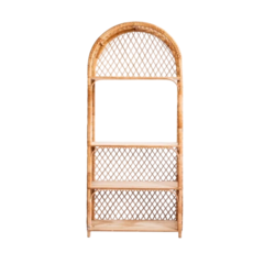 Estante em fibra natural vime rattan - casa cahaya 