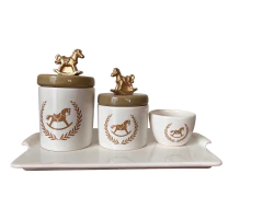 Kit Higiene Cavalinho Bege - comprar online