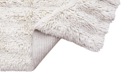 Tapete Lorena Canals Dunes Sheep Branco - CASA CAHAYA - Produção de móveis artesanais e sustentáveis em fibra natural