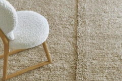 Tapete Lorena Canals Tundra Sheep mescla Bege 80x140cm - CASA CAHAYA - Produção de móveis artesanais e sustentáveis em fibra natural