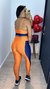 LEGGING BICOLOR TANGERINA/MARINHO na internet