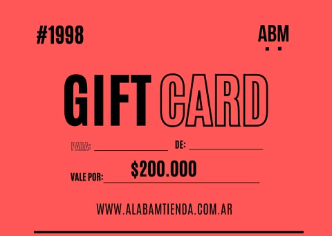 GIFT CARD $200.000 - comprar online