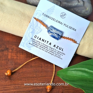Tornozeleira / Pulseira de Cianita azul