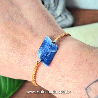 Tornozeleira / Pulseira de Cianita azul