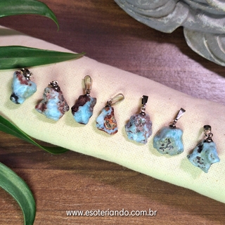 Pingente de Larimar P - Serenidade e Paz interior