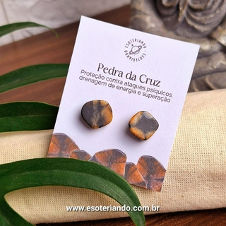 Brinco Pedra da Cruz - Proteção conta magia