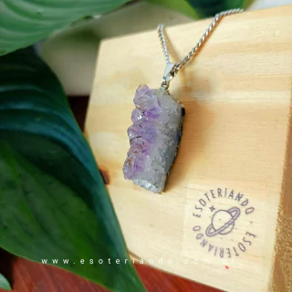Colar drusa de Ametista - A pedra da transmutação