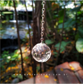 Esfera facetada de cristal para Feng Shui - Cura e Harmonização