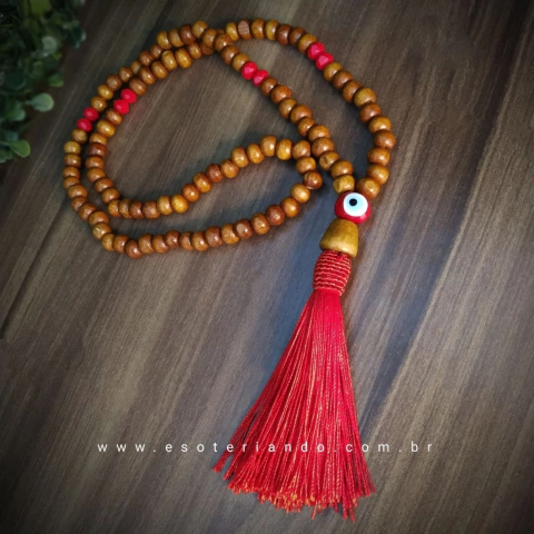 Japamala artesanal olho grego Vermelho - xô inveja