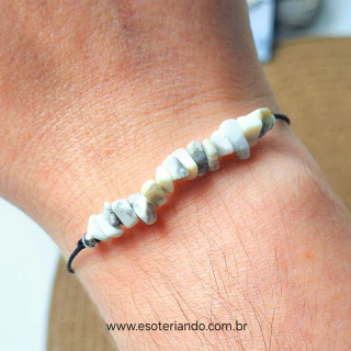 Pulseira/ tornozeleira Howlita | unissex| ajustável | calma e paz - comprar online