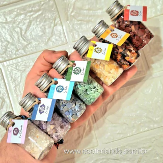 Kit 7 garrafinhas dos Chakras