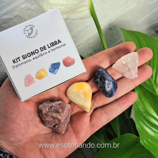 Kit pedras do signo de Libra
