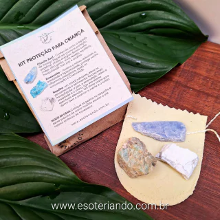 Kit de Cristais Proteção para Crianças - Proteção e conexão com anjos