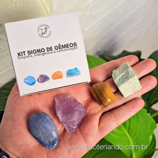 Kit pedras do signo de Gêmeos