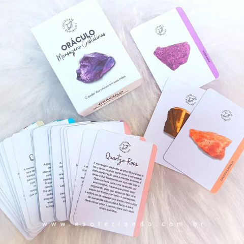 Oráculo de cristais Mensagens Cristalinas - Seu guia essencial para a orientação espiritual
