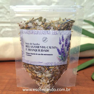 Sais De banho Relaxamento, calma e tranquilidade - Escalda pés e sais de banho Natural