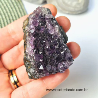 Drusa de Ametista pequena 67g - Qualidade super Extra | Cristal da transmutação | peça única