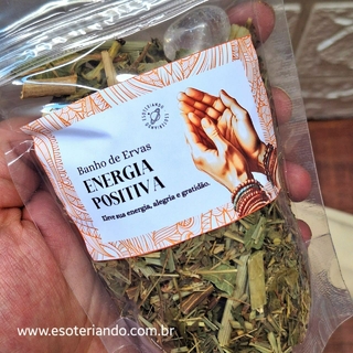 Banho de ervas energia positiva