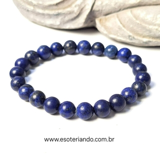 Pulseira esfera Lápis Lazuli | 8mm | Clareza mental | expansão de consciência