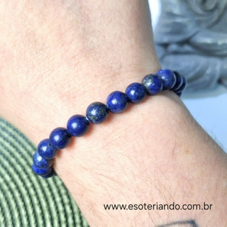Pulseira esfera Lápis Lazuli | 8mm | Clareza mental | expansão de consciência