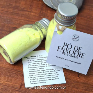 Pó de Enxofre para rituais - Purificação e Proteção Mágica