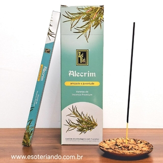 Incenso indiano Alecrim | Amizade, foco, jovialidade | 7 varetas | Zed Black