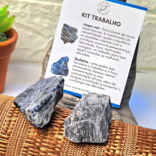 Kit Pedras brutas para Trabalho e concentração