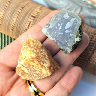 Kit Pedras brutas para Alegria e Positividade