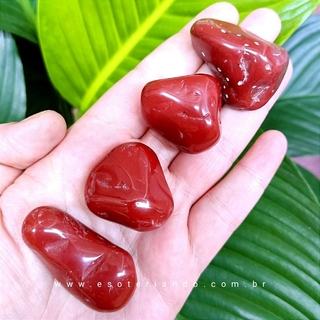 Jaspe Vermelho Rolado - Pedra de Vitalidade e Proteção