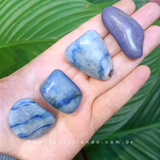 Quartzo Azul Rolado ( Comunicação e Criatividade)