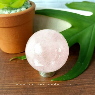 Esfera de Quartzo Rosa 126g - Peça única