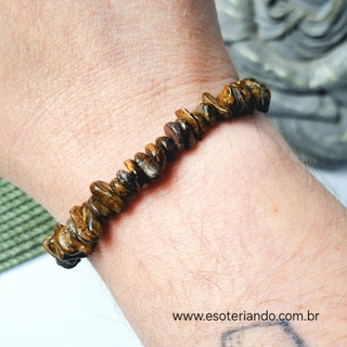Pulseira cascalho de Bronzita - Realização, persistência e proteção