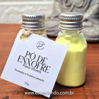 Pó de Enxofre para rituais - Purificação e Proteção Mágica