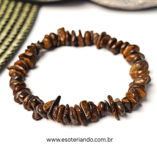 Pulseira cascalho de Bronzita - Realização, persistência e proteção