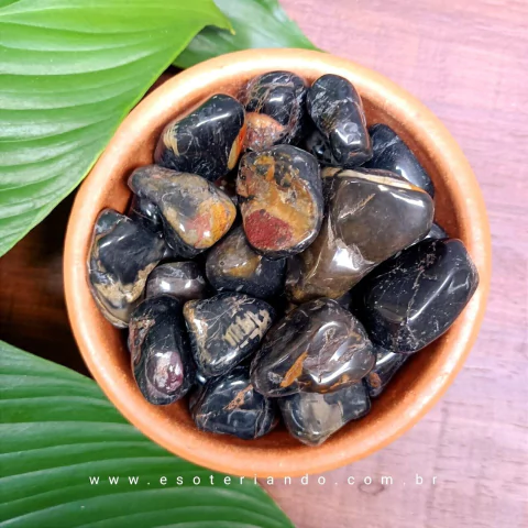 Pedra Ônix Rolada - Escudo de Proteção