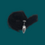 Plug M Cromado com Rabo Preto Hard Less