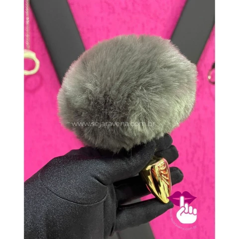 Plug M Dourado Com Pompom - comprar online