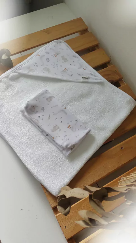 TOALLON CON CAPUCHA Y BABITA Patos