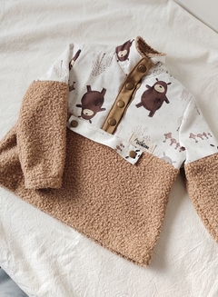 BUZO BE COMBINADO EN BOUCLE Y GABARDINA en internet