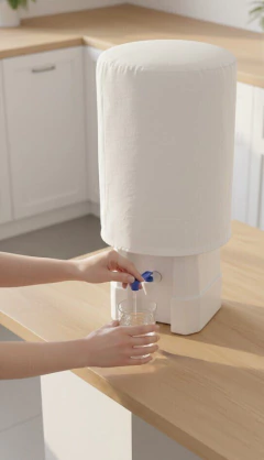 FUNDA DE BIDON GRANDE TUSSOR BLANCO - comprar online