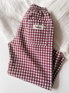 PANTALON BAGGY CUADRILLE BORDO - comprar online