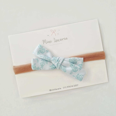 Laço Paris P | Floral Azul