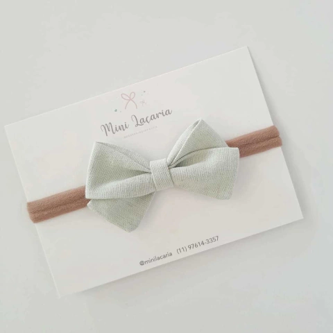 Laço Milão P | Linho | Verde Mescla