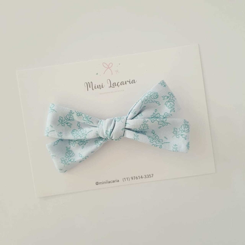 Laço Paris M | Floral Azul